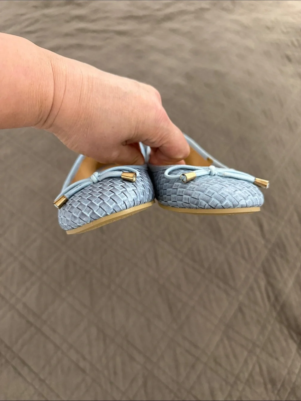 Wanted Belissa NWOT Woven Ballet Flats with Bow size 6